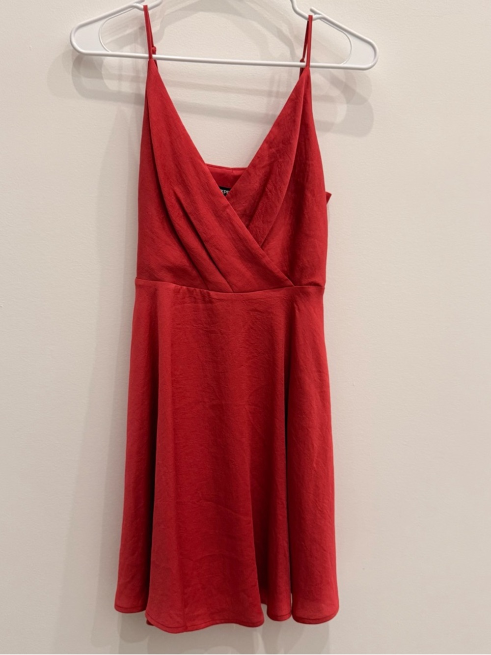Express Red Spaghetti-Strap Dress